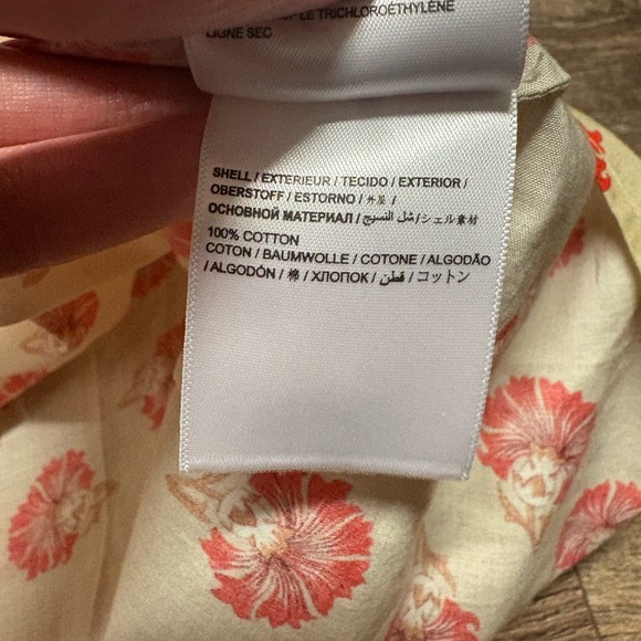 NWT Farm Rio Anthropologie Ruffle Sleeve Printed Blouse Size Large - Picture 4 of 5